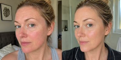 Before and after routine photo for Marissa C.