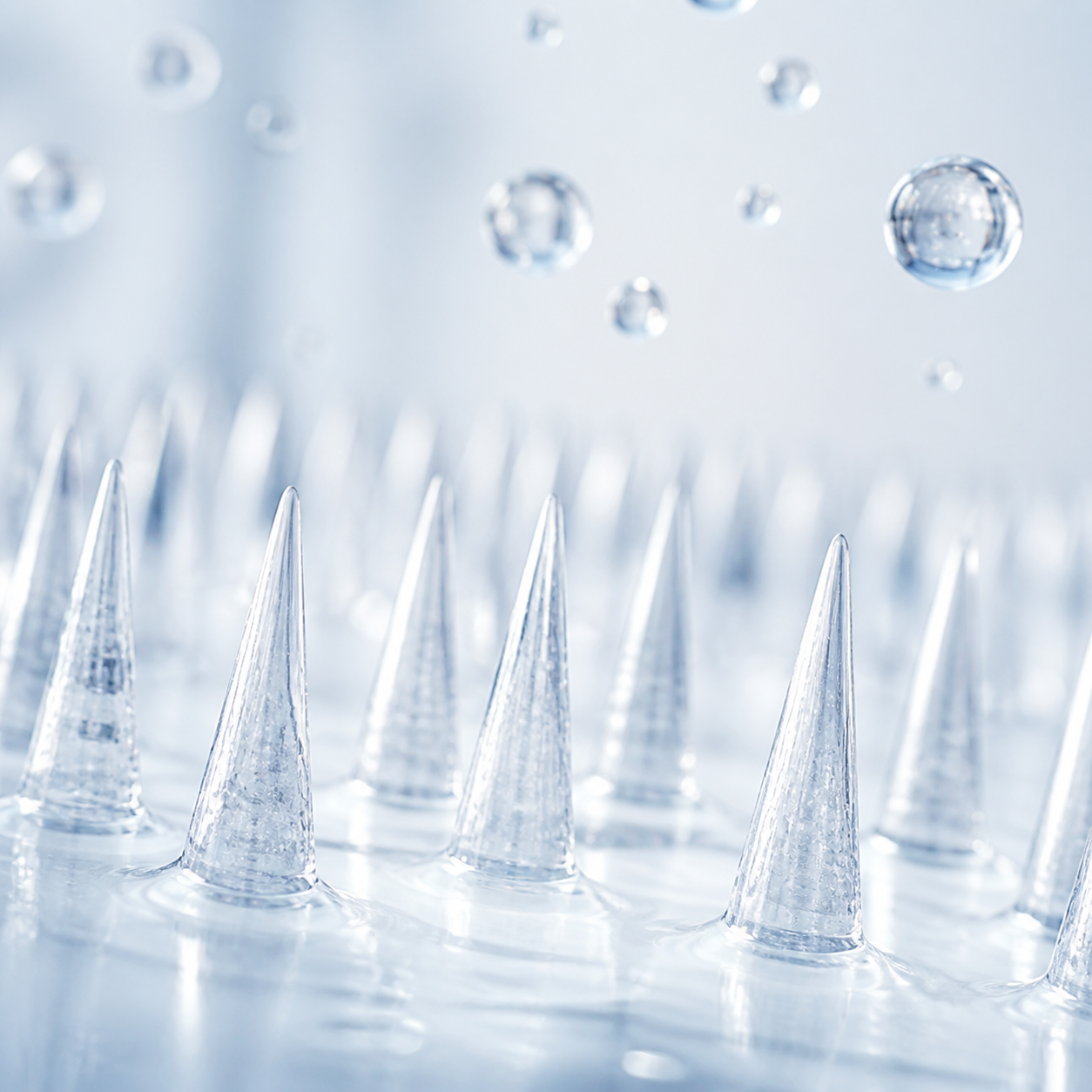 Bio-soluble micro-points